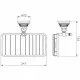 Купить Полка 24,7 см Nicolazzi Impero 1493CR36 в магазине сантехники Santeh-Crystal.ru