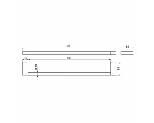 Заказать Полотенцедержатель 45 см Ideal Standard Connect N1386AA в магазине сантехники Santeh-Crystal.ru