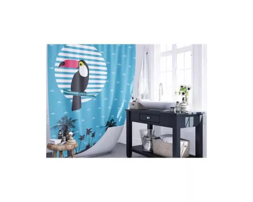 Приобрести Штора для ванной комнаты Fixsen Tucan FX-2502 в магазине сантехники Santeh-Crystal.ru