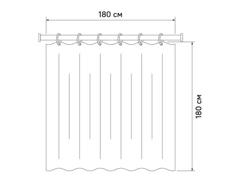 Купить Штора для ванной комнаты IDDIS Basic B66P118i11 в магазине сантехники Santeh-Crystal.ru