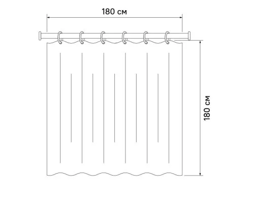 Купить Штора для ванной комнаты IDDIS Promo P34PV11i11 в магазине сантехники Santeh-Crystal.ru
