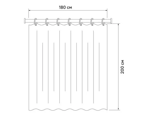 Приобрести Штора для ванной комнаты IDDIS Sandy 640P18Ri11 в магазине сантехники Santeh-Crystal.ru