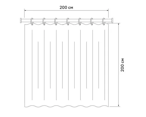 Приобрести Штора для ванной комнаты IDDIS Horizon 300P20RI11 в магазине сантехники Santeh-Crystal.ru