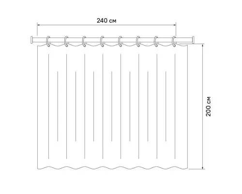 Заказать Штора для ванной комнаты IDDIS Floating Balloon 240P24RI11 в магазине сантехники Santeh-Crystal.ru