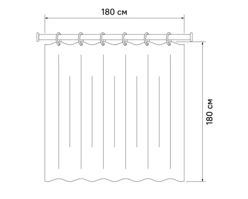 Приобрести Штора для ванной комнаты IDDIS Promo P05P118i11 в магазине сантехники Santeh-Crystal.ru