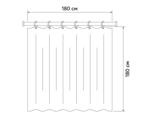 Приобрести Штора для ванной комнаты IDDIS Promo P15P118i11 в магазине сантехники Santeh-Crystal.ru