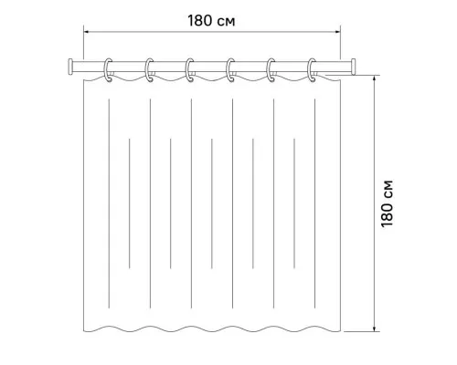 Купить Штора для ванной комнаты IDDIS Promo P18P118i11 в магазине сантехники Santeh-Crystal.ru