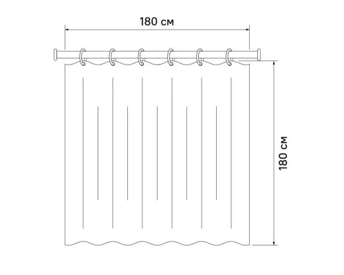 Купить Штора для ванной комнаты IDDIS Promo P20PV11i11 в магазине сантехники Santeh-Crystal.ru