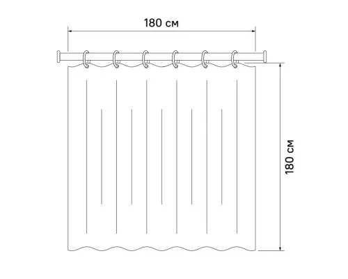 Купить Штора для ванной комнаты IDDIS Promo P26PV11i11 в магазине сантехники Santeh-Crystal.ru