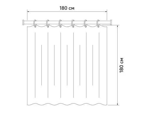 Приобрести Штора для ванной комнаты IDDIS Basic B01P118i11 в магазине сантехники Santeh-Crystal.ru