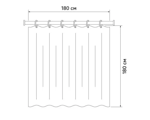 Приобрести Штора для ванной комнаты IDDIS Basic B07P118i11 в магазине сантехники Santeh-Crystal.ru