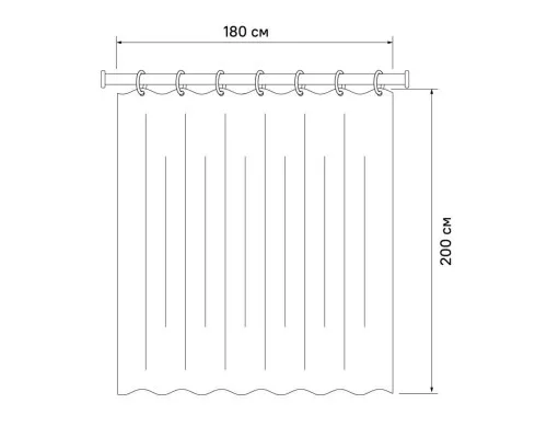 Заказать Штора для ванной комнаты IDDIS Basic B26P218i11 в магазине сантехники Santeh-Crystal.ru