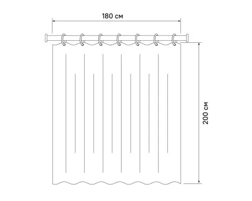 Приобрести Штора для ванной комнаты IDDIS Basic B30P218i11 в магазине сантехники Santeh-Crystal.ru