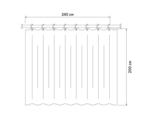 Купить Штора для ванной комнаты IDDIS Basic B41P224i11 в магазине сантехники Santeh-Crystal.ru