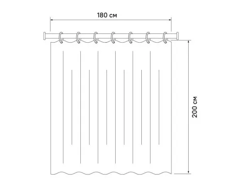 Приобрести Штора для ванной комнаты IDDIS Basic B62P218i11 в магазине сантехники Santeh-Crystal.ru