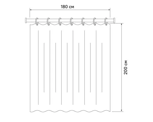 Купить Штора для ванной комнаты IDDIS Basic B67P218i11 в магазине сантехники Santeh-Crystal.ru