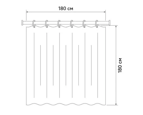 Приобрести Штора для ванной комнаты IDDIS Decor D03P118i11 в магазине сантехники Santeh-Crystal.ru