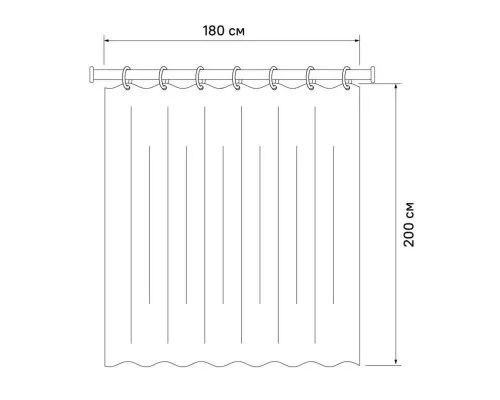 Приобрести Штора для ванной комнаты IDDIS Decor D06P218i11 в магазине сантехники Santeh-Crystal.ru