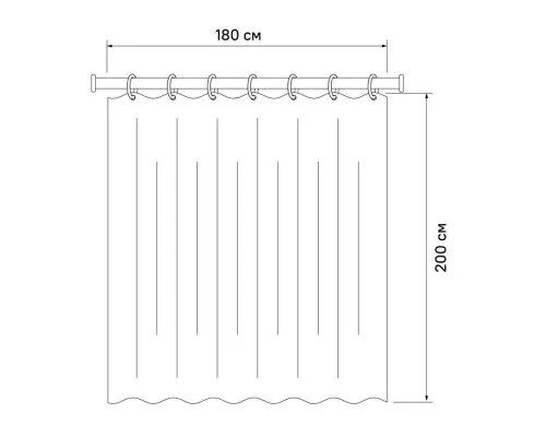 Купить Штора для ванной комнаты IDDIS Decor D11P218i11 в магазине сантехники Santeh-Crystal.ru