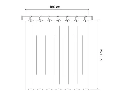 Купить Штора для ванной комнаты IDDIS Decor D22P218i11 в магазине сантехники Santeh-Crystal.ru