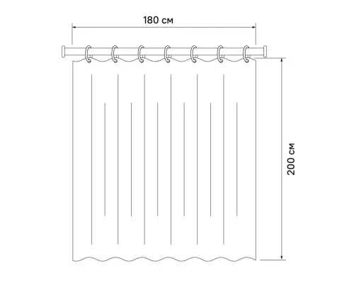 Приобрести Штора для ванной комнаты IDDIS Decor D24P218i11 в магазине сантехники Santeh-Crystal.ru