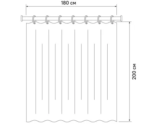 Заказать Штора для ванной комнаты IDDIS Promo P03PV18I11 в магазине сантехники Santeh-Crystal.ru