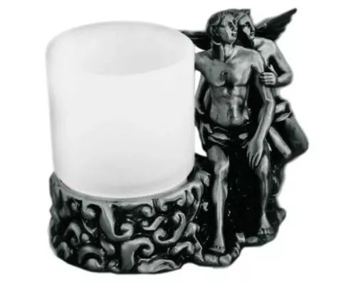 Заказать Стакан настольный серебро Art&Max Romantic AM-0081D-T в магазине сантехники Santeh-Crystal.ru