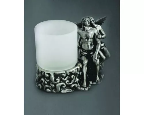 Заказать Стакан настольный серебро Art&Max Romantic AM-0081D-T в магазине сантехники Santeh-Crystal.ru