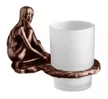 Стакан с держателем медь Art&Max Juno AM-0714-C