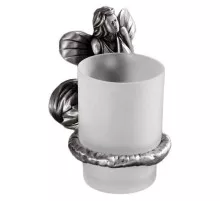 Стакан с держателем серебро Art&Max Fairy AM-0984-T