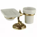 Стакан и мыльница настольные античное золото Art&Max Barocco Crystal AM-1789-Do-Ant-C Стакан и мыльница настольные античное золото Art&Max Barocco Crystal AM-1789-Do-Ant-C