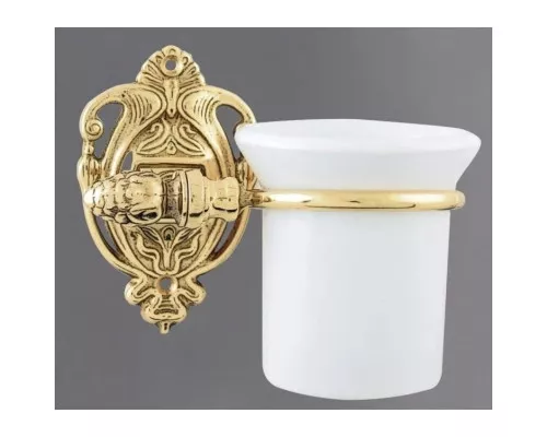 Приобрести Стакан с держателем античное золото Art&Max Impero AM-1230-Do-Ant в магазине сантехники Santeh-Crystal.ru