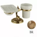 Стакан и мыльница настольные бронза Art&Max Barocco Crystal AM-1789-Br-C Стакан и мыльница настольные бронза Art&Max Barocco Crystal AM-1789-Br-C