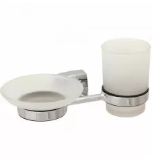 Держатель с мыльницей и стаканом Fixsen Kvadro FX-61306+08