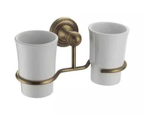 Купить Стакан двойной Fixsen Antik FX-61107 в магазине сантехники Santeh-Crystal.ru