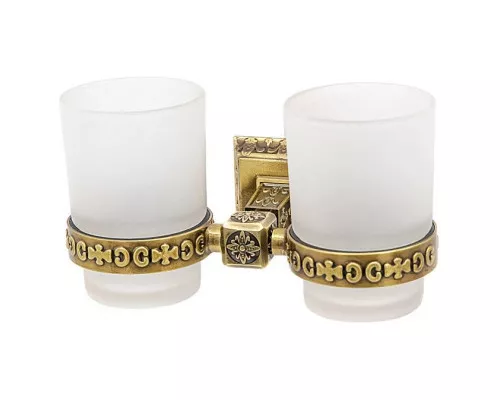 Купить Стакан двойной Milacio Alicante MC.914.BR в магазине сантехники Santeh-Crystal.ru