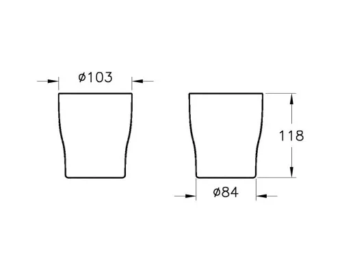 Заказать Стакан Vitra Eternity A4487258 в магазине сантехники Santeh-Crystal.ru