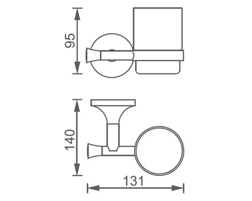 Стакан AltroBagno Corposo AltroBagnoCorposo080204Cr