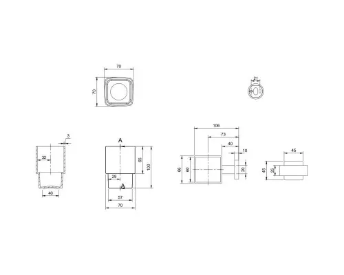 Заказать Стакан Villeroy & Boch Elements-Striking TVA15201900076 в магазине сантехники Santeh-Crystal.ru