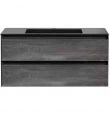 Тумба под раковину Vincea Luka VMC-2L100GS 99 см, подвесная, серый камень