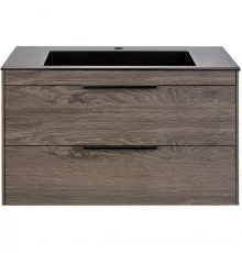 Тумба под раковину Vincea Chiara 2D VMC-2C2800RO 79,2 см, подвесная, темный дуб