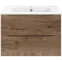Тумба под раковину Vincea Mia Slim VMC-2MC600S1VO 60,5 см, подвесная, дуб винтаж