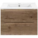 Тумба под раковину Vincea Mia Slim VMC-2MC700S1VO 70,4 см, подвесная, дуб винтаж
