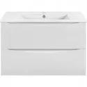 Тумба под раковину Vincea Mia Slim VMC-2MC800S1GW 80,2 см, подвесная, белый глянец