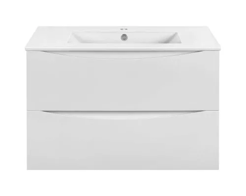 Тумба под раковину Vincea Mia Slim VMC-2MC800S1GW 80,2 см, подвесная, белый глянец