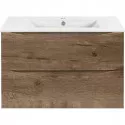 Тумба под раковину Vincea Mia Slim VMC-2MC800S1VO 80,2 см, подвесная, дуб винтаж