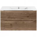 Тумба под раковину Vincea Mia Slim VMC-2MC900S1VO 90,1 см, подвесная, дуб винтаж