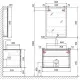 Приобрести Тумба розовый иней 81,4 см Jorno Pastel Pas.01.82/P/PI в магазине сантехники Santeh-Crystal.ru