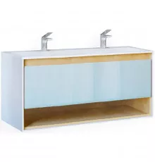 Тумба белый/дуб 121,6 см Jorno Glass Gla.01.122/P/W