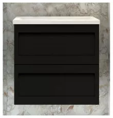 Тумба Nero Matt 57 см Art&Max Platino AM-Platino-580-2C-SO-NM